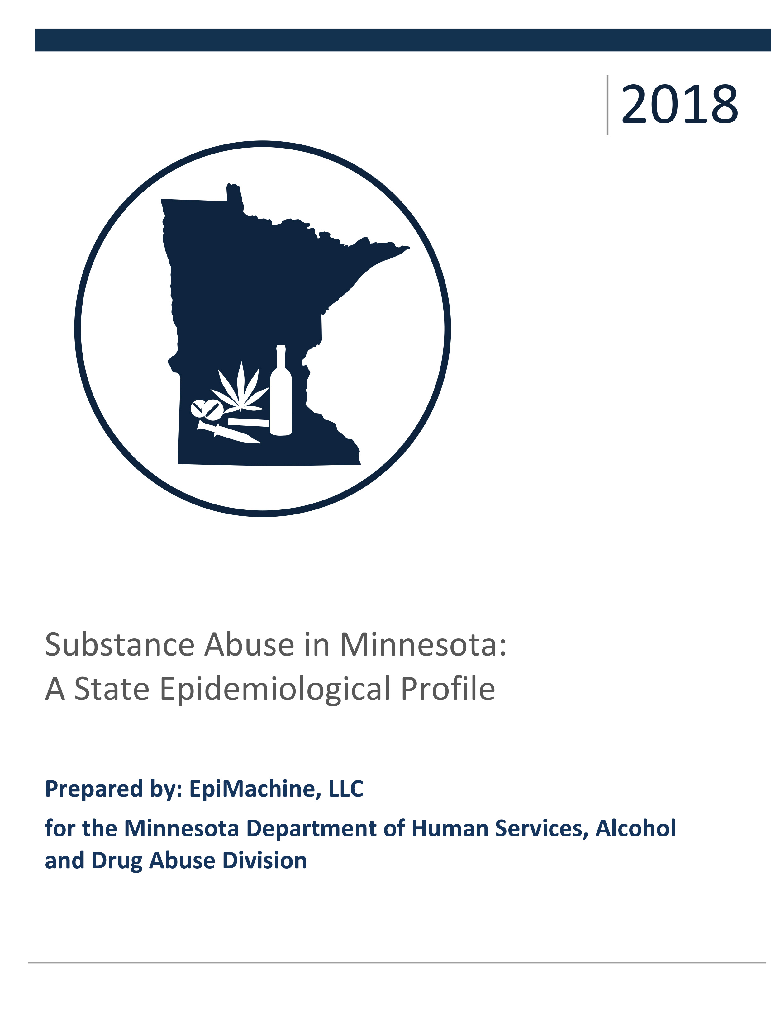 Cover of the 2018 Minnesota State Epidemiological Profile PDF